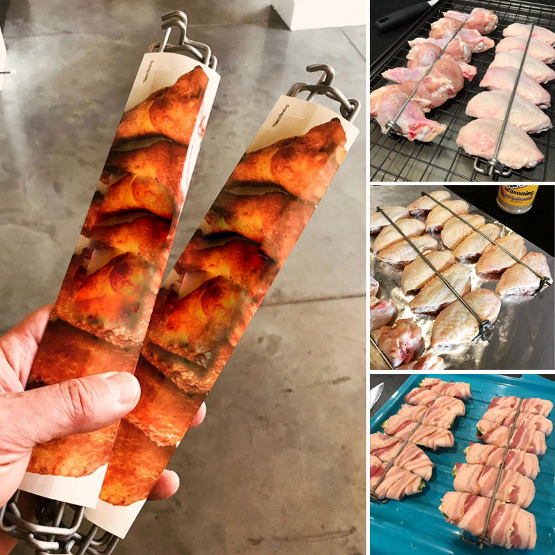 Gluschwein - Hähnchenflügel BBQ-Gabel (2 Stk.)
