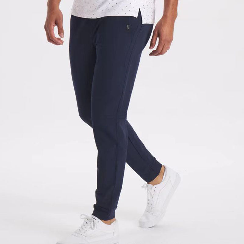 Gluschwein - Dünne, bügelfreie Sommer-Freizeithose für Herren NAVY BLAU