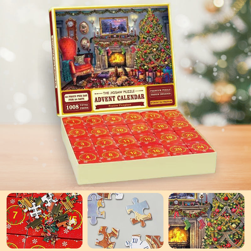 Gluschwein - 24 Boxen Puzzle-Blindbox Rote Weihnachts-Blindbox