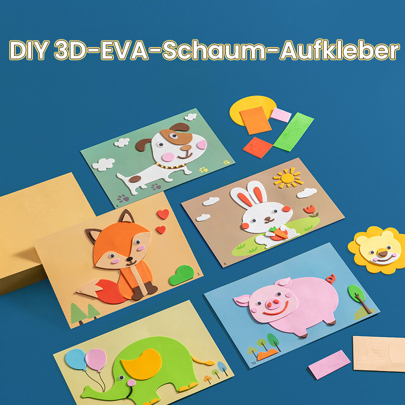 Gluschwein - DIY Kinder Tier handgemachte Aufkleber