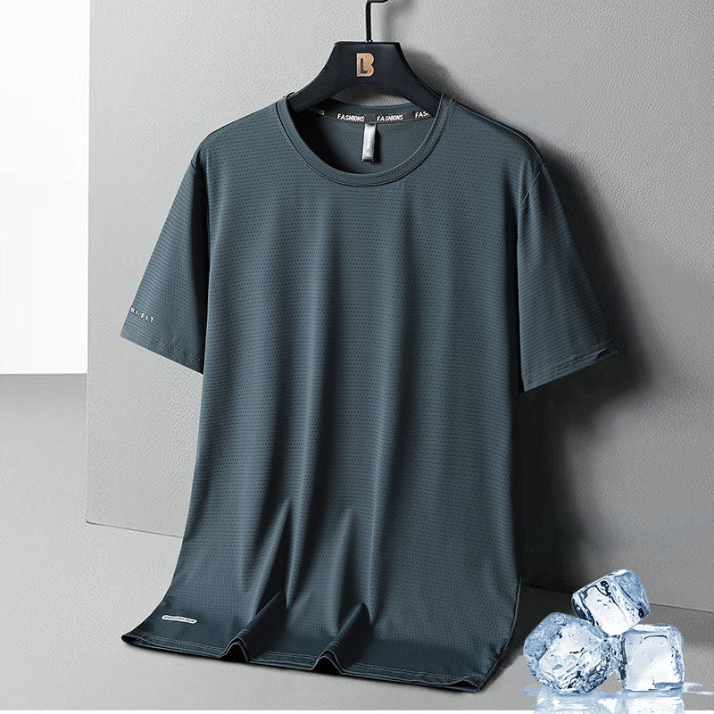 Gluschwein - Schnell trocknendes Netz-T-Shirt für Herren DUNKELGRÜN