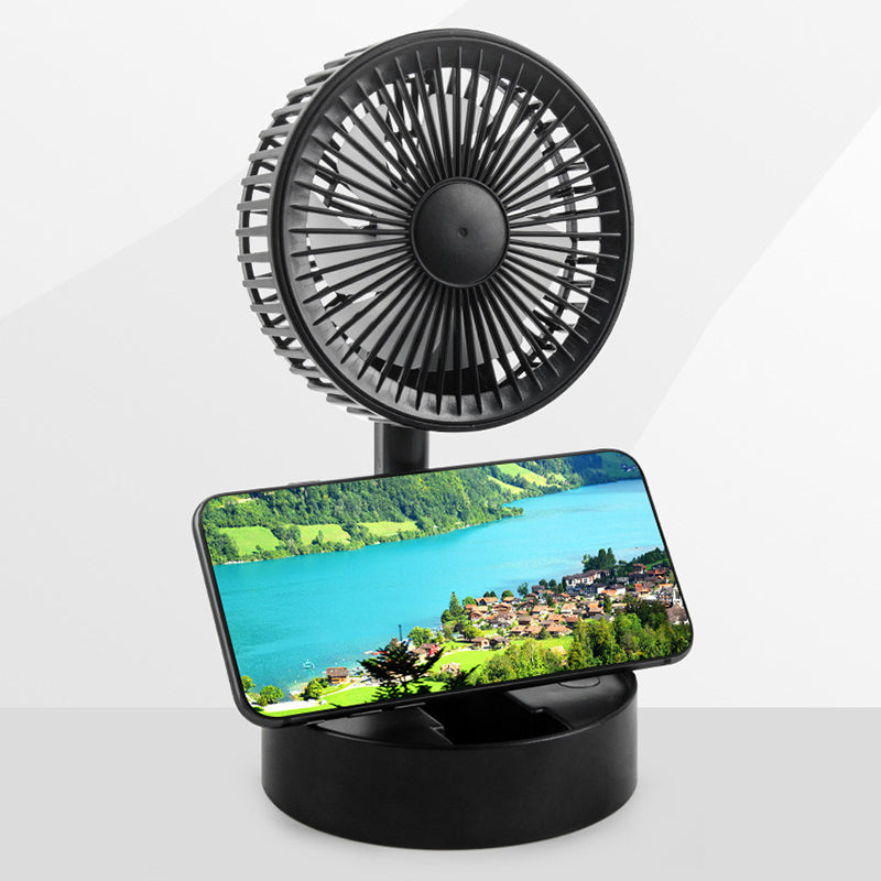 Gluschwein - Mini-Lüfter mit faltbarem Teleskop-Handyhalter
