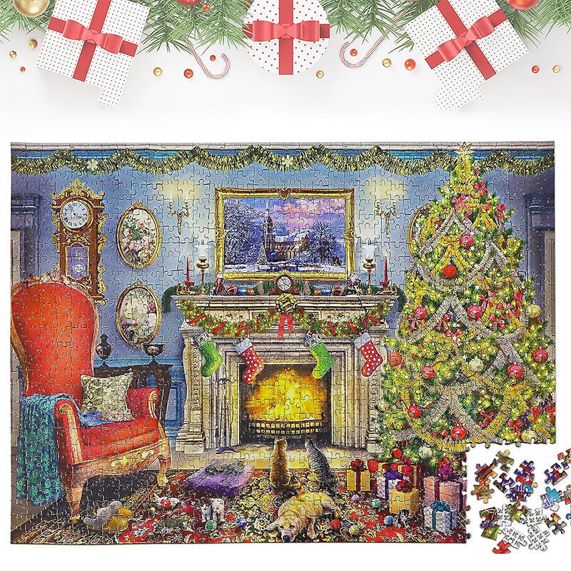 Gluschwein - 24 Boxen Puzzle-Blindbox Rote Weihnachts-Blindbox