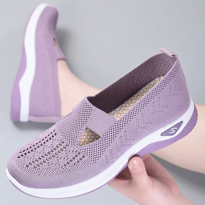 Gluschwein - Frauen gewebt orthopädische atmungsaktive weiche Sohle Schuhe