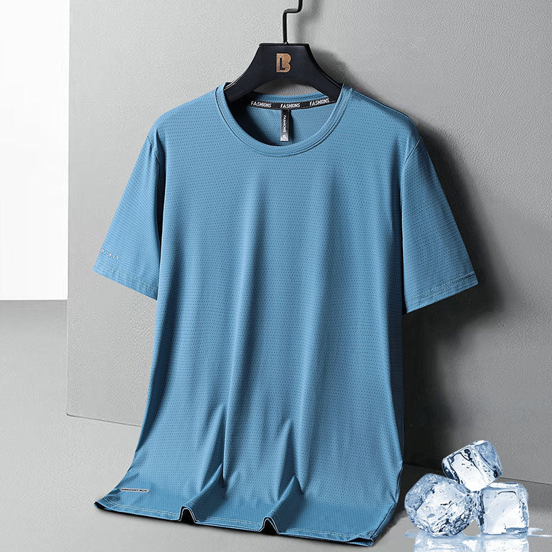 Gluschwein - Schnell trocknendes Netz-T-Shirt für Herren BLAU