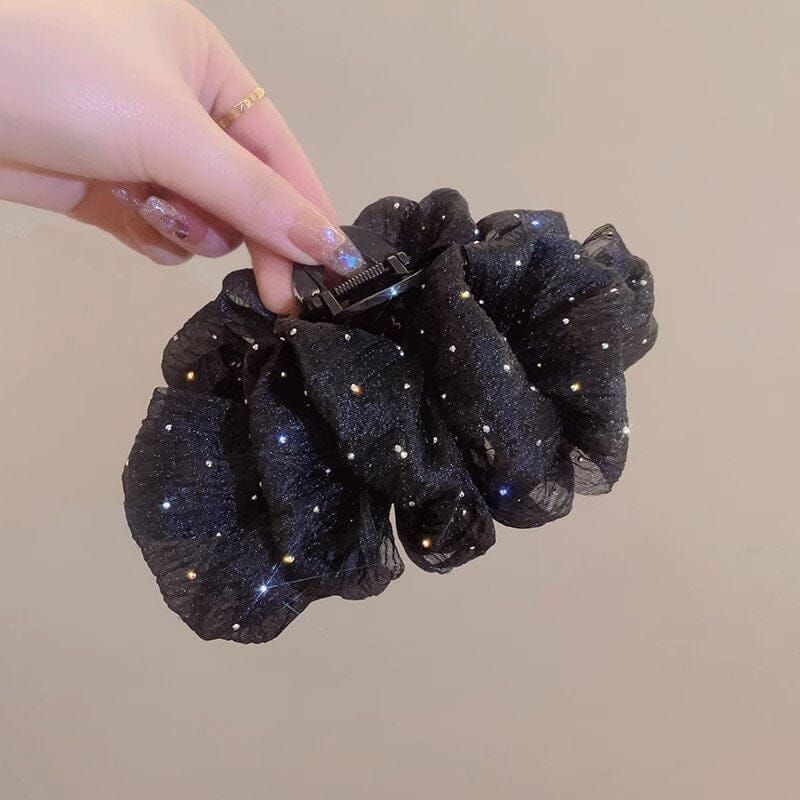 Gluschwein - Schleifenblasen-Clips GLÄNZEND SCHWARZ