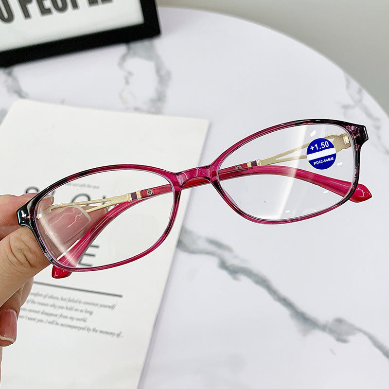 Gluschwein - Anti-Blaulicht-Brille für Menschen mittleren und höheren Alters Rot