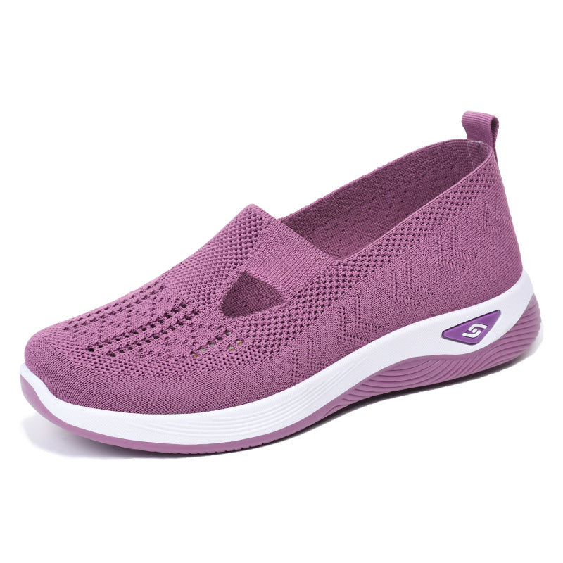 Gluschwein - Frauen gewebt orthopädische atmungsaktive weiche Sohle Schuhe