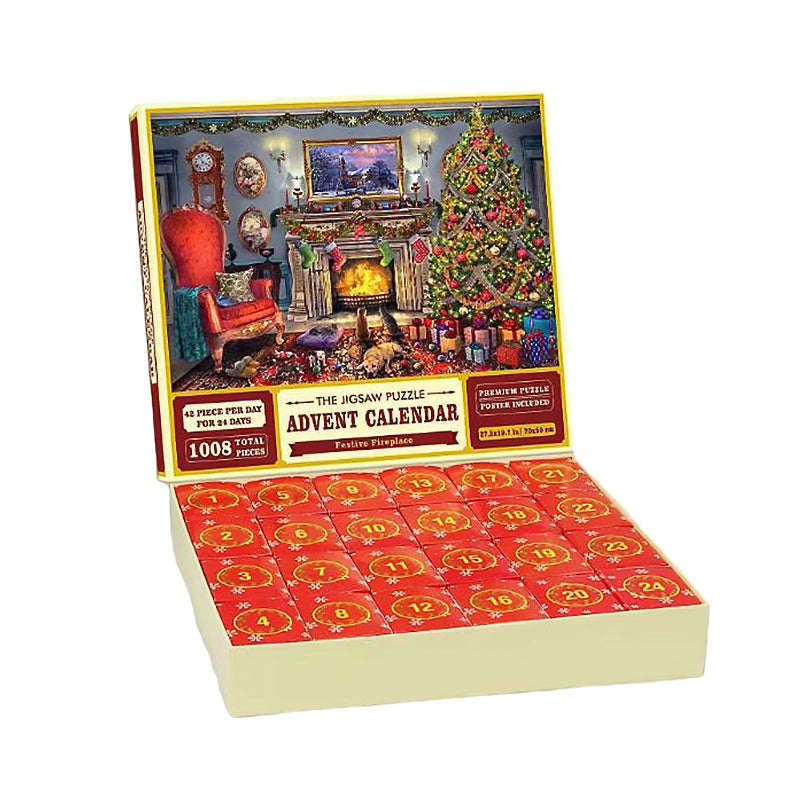 Gluschwein - 24 Boxen Puzzle-Blindbox Rote Weihnachts-Blindbox
