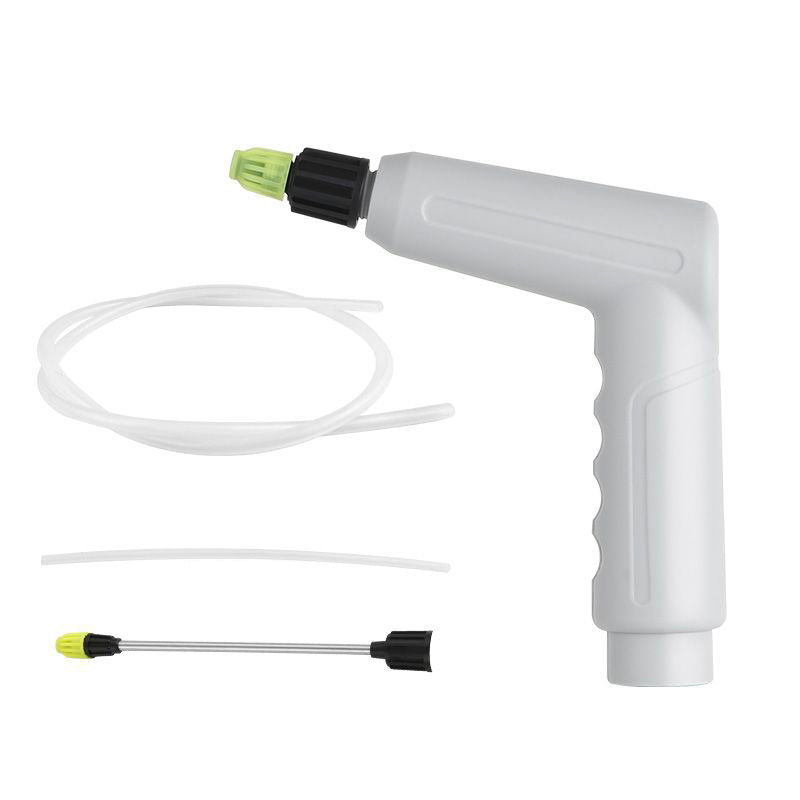 Gluschwein - Kabellose Nano-Spritzpistole Spritzpistole + 33cm Silikoneinlassschlauch + lange Düse + 1m Silikoneinlassschlauch