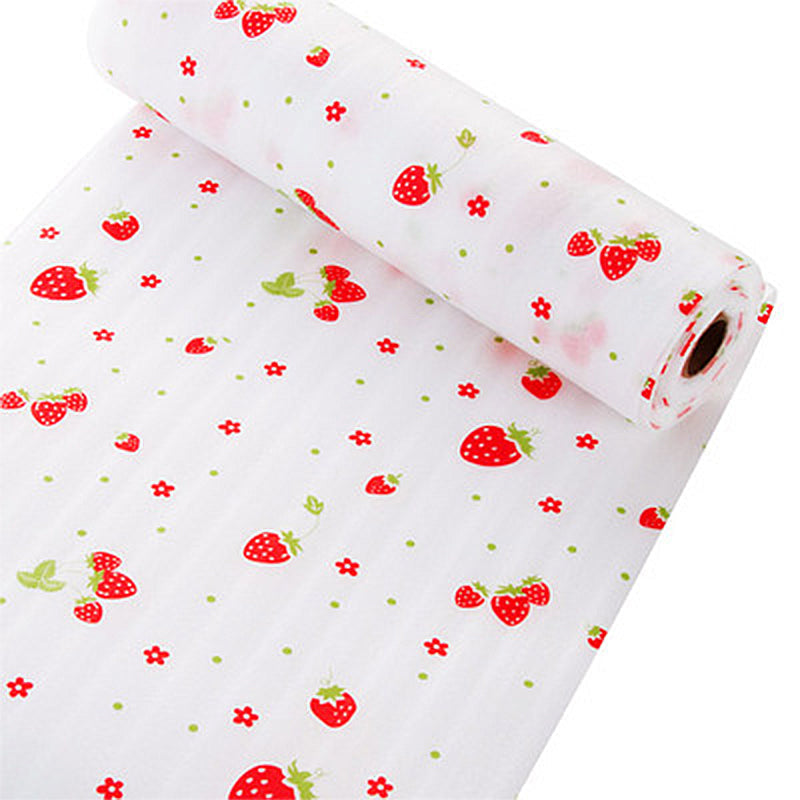 Gluschwein - Küchenmatte feuchtigkeitsbeständige Papier-Schubladenmatte Erdbeere