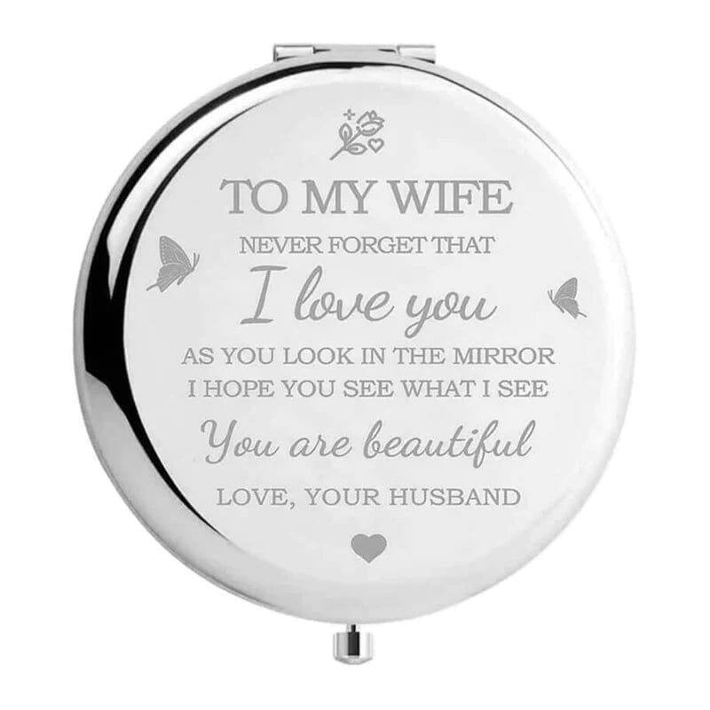 Gluschwein - I Love You Compact Mirror Silber An meine frau
