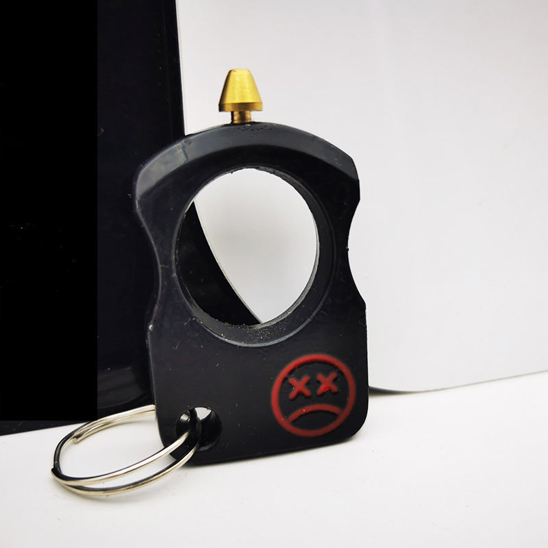 Gluschwein - Einzelner Fingerring Schlüsselanhänger Schwarz
