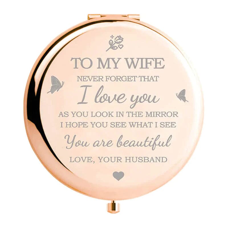 Gluschwein - I Love You Compact Mirror Roségold An meine frau
