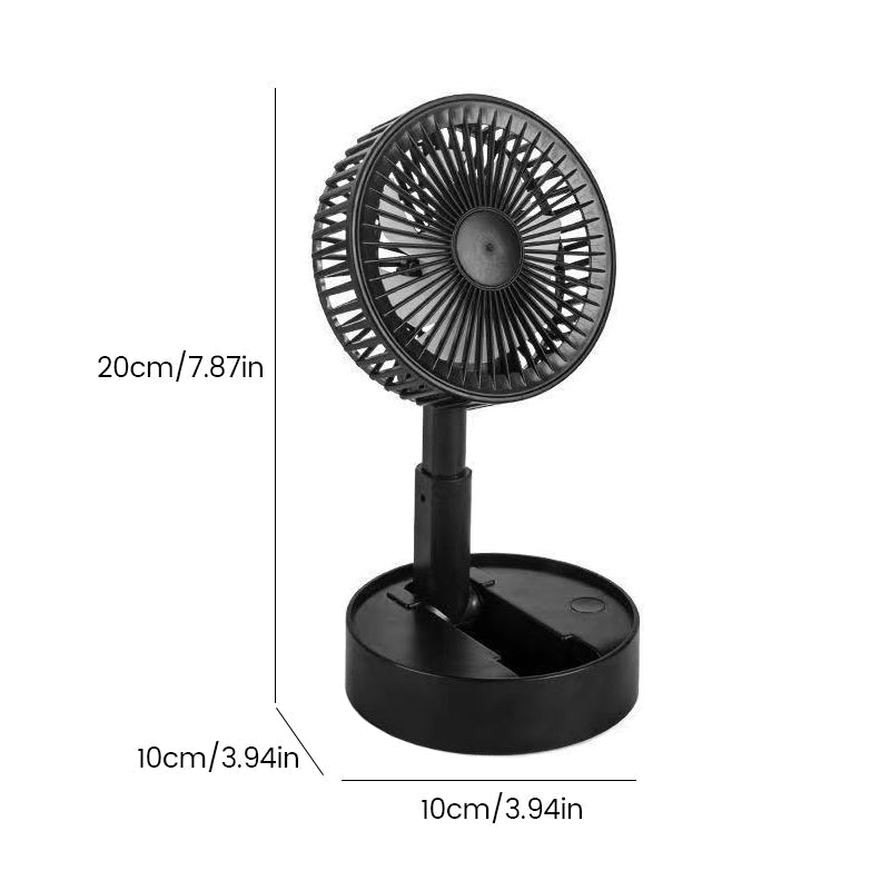Gluschwein - Mini-Lüfter mit faltbarem Teleskop-Handyhalter