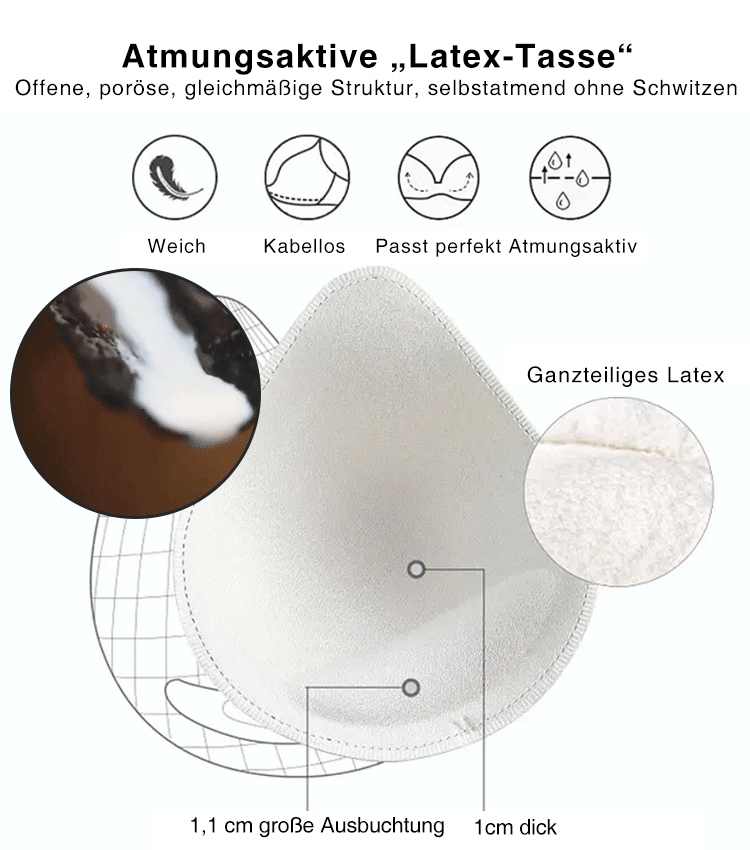 Gluschwein - Raffender und stützender BH mit Schnalle vorne