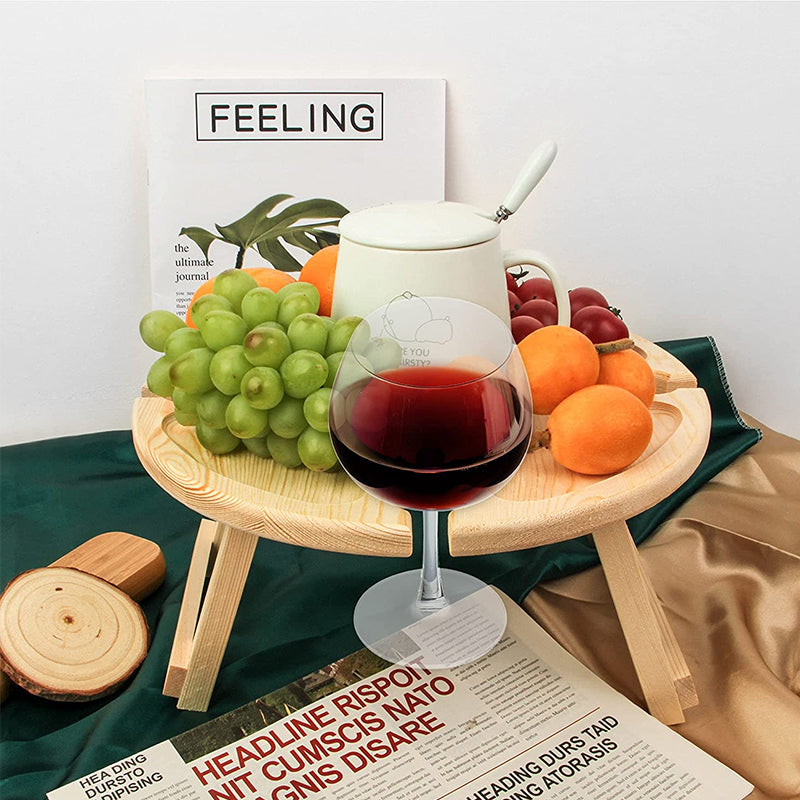 Gluschwein - Klappbarer Picknicktisch aus Holz