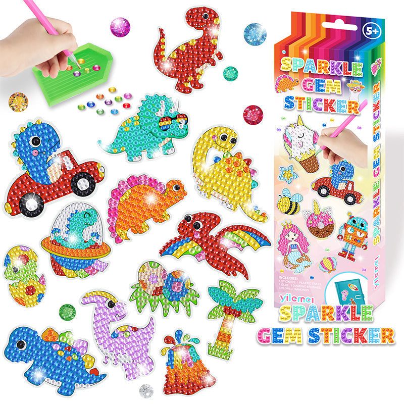 Gluschwein - DIY Cartoon-Diamantmalerei für Kinder D-18 Stk