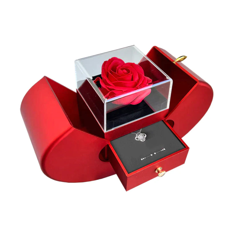 Gluschwein - Forever Rose Herzbox