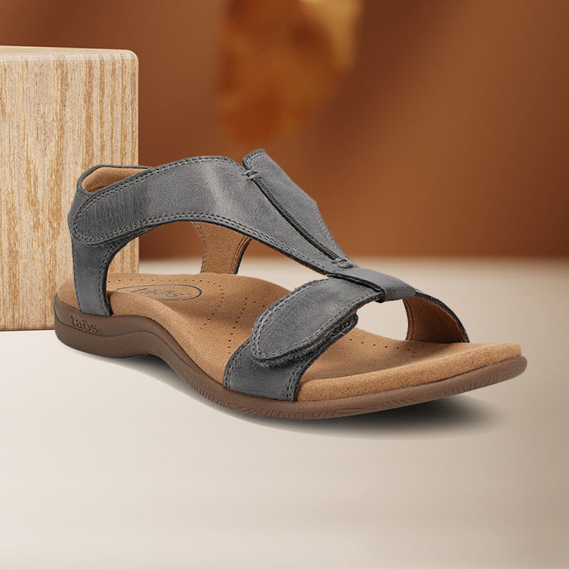 Gluschwein - Bequeme Sommersandalen für Damen Grau