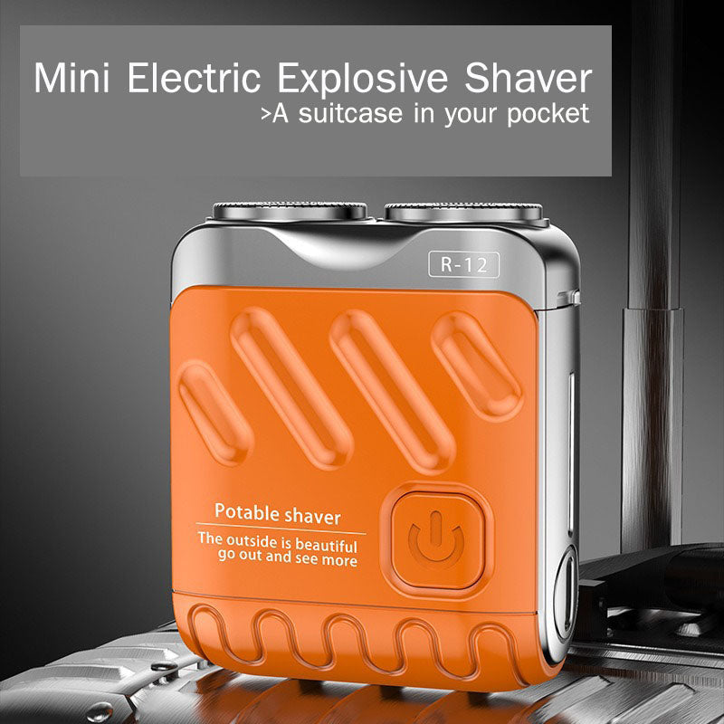 SwiftTrimâą - Mini Elektrischer Rotations-Dualring Taschenrasierer