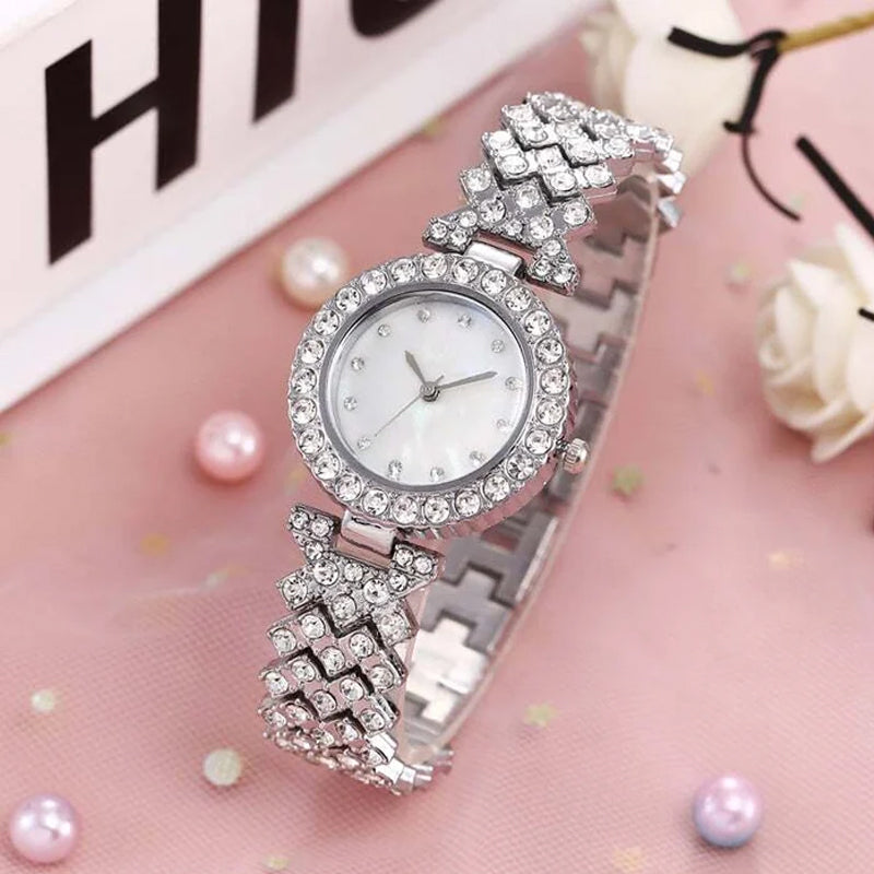 Gluschwein - Luxuriöses Strass-Uhrenset
