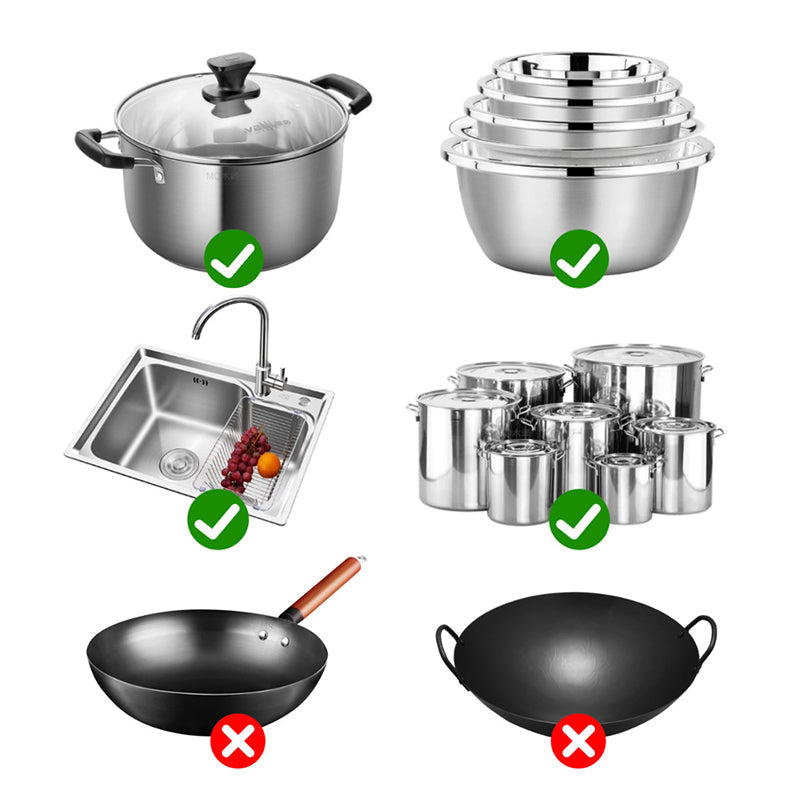 Gluschwein - Wasserfeste und hochtemperaturbeständige Topfaufkleber aus Aluminiumfolie