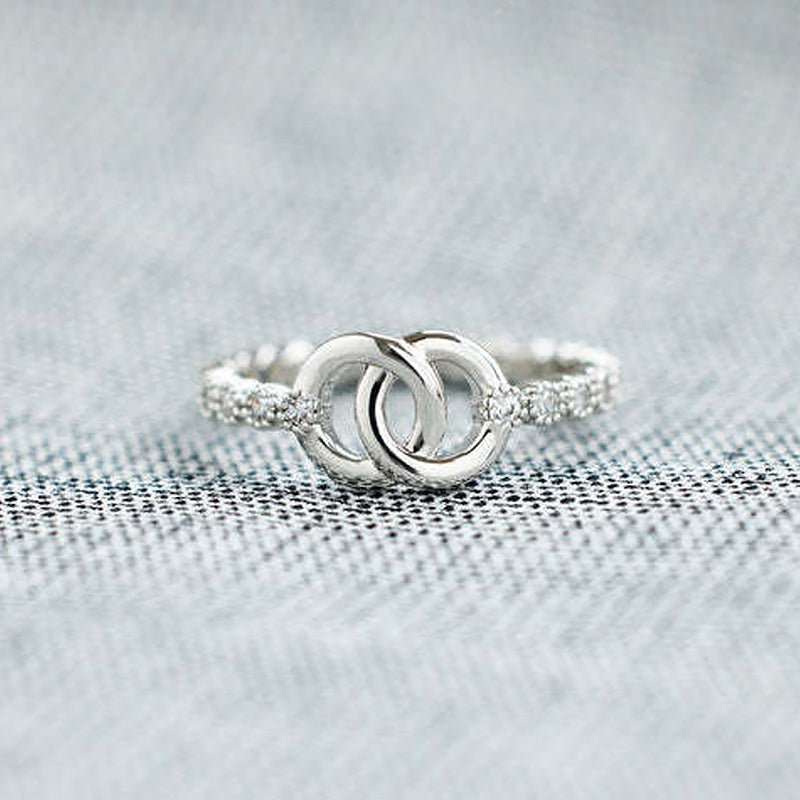 Gluschwein - Modischer Verstellbarer Doppelringring für Damen