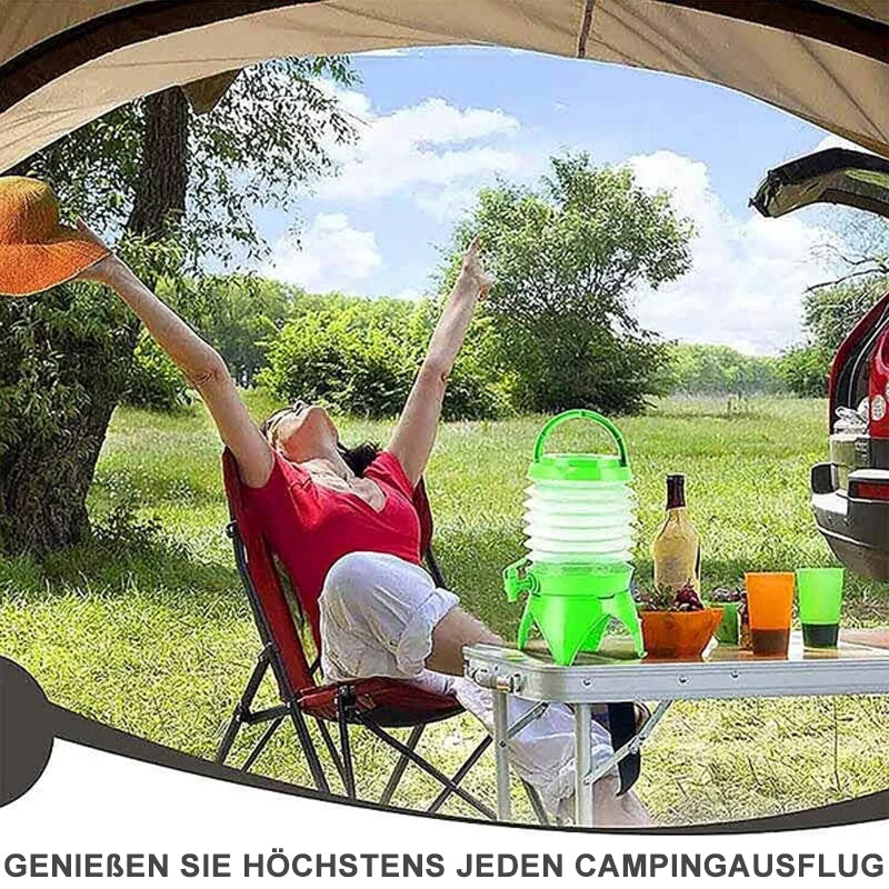 Gluschwein - Zusammenklappbarer Wasserbehälter mit Wasserhahn