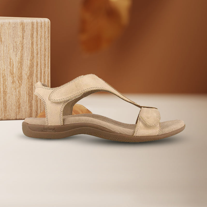 Gluschwein - Bequeme Sommersandalen für Damen Beige