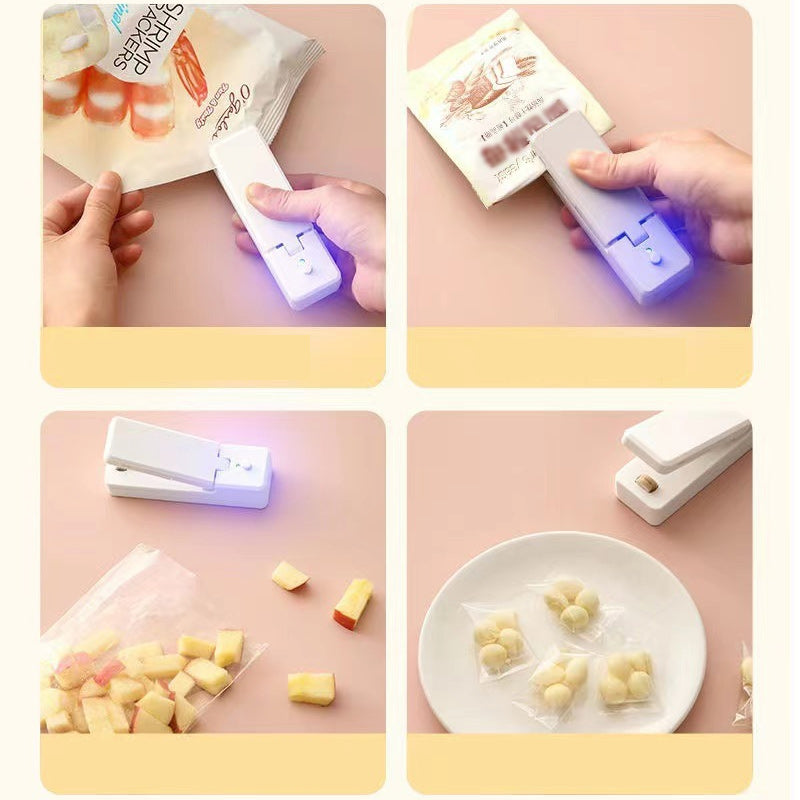 Gluschwein - 2 in 1 USB aufladbare Mini-Beutelschweißmaschine mit Schneidemesser