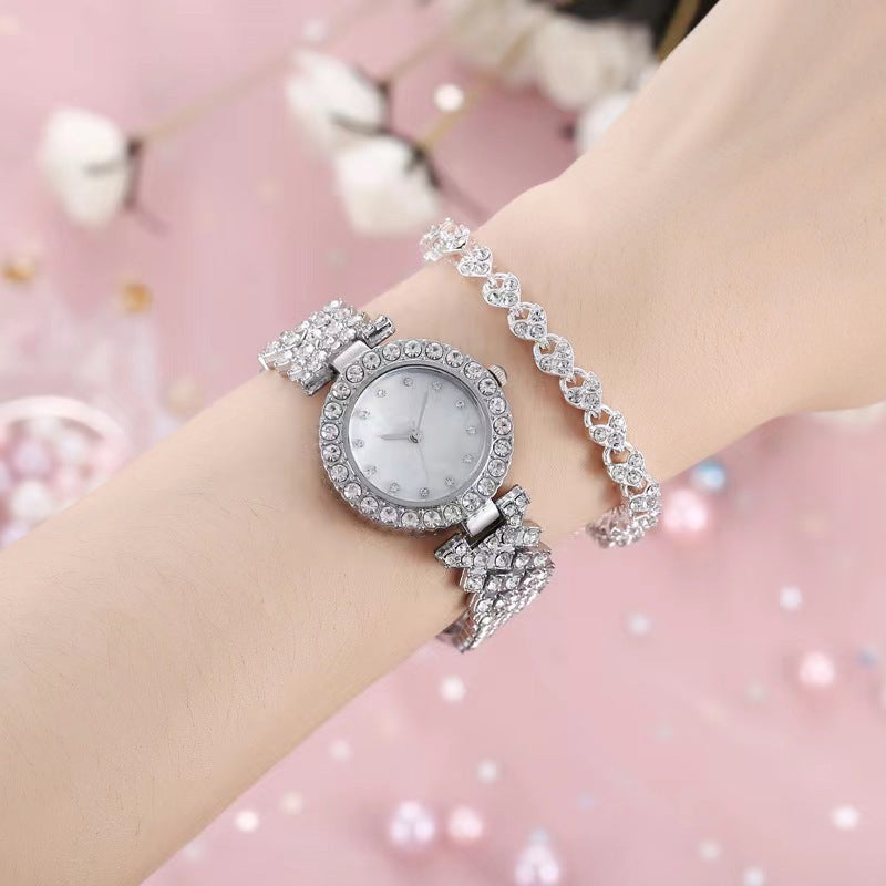 Gluschwein - Luxuriöses Strass-Uhrenset