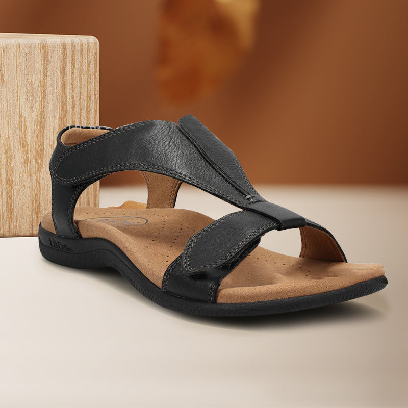 Gluschwein - Bequeme Sommersandalen für Damen Schwarz