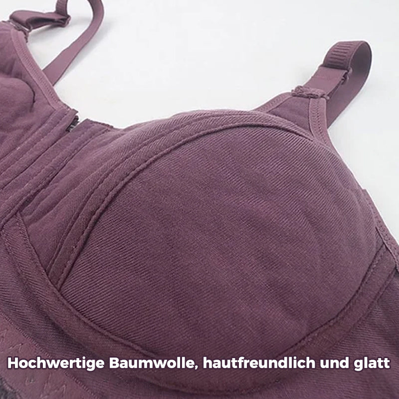 Gluschwein - Damen-BH mit Reißverschluss vorne in Übergröße
