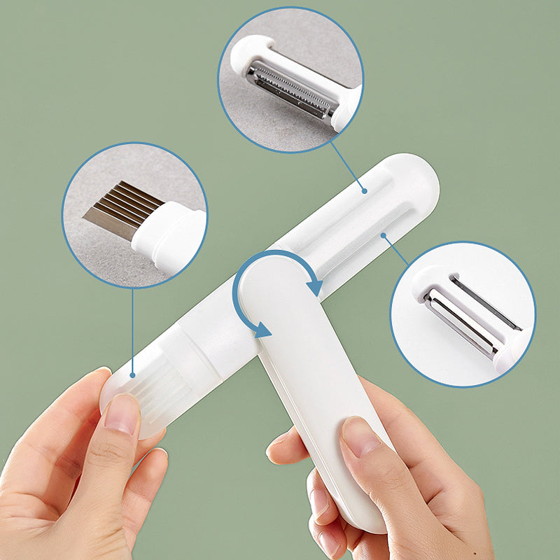 Gluschwein - 3 In 1 Multifunktionales Rotierendes Schälmesser