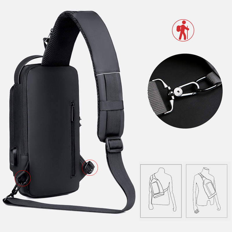 Gluschwein - Lässige Multifunktionale Diebstahlsichere Brusttasche für Herren