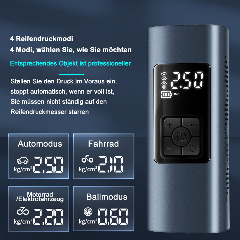 Gluschwein - Tragbare Luftpumpe fürs Auto