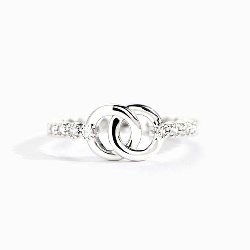 Gluschwein - Modischer Verstellbarer Doppelringring für Damen