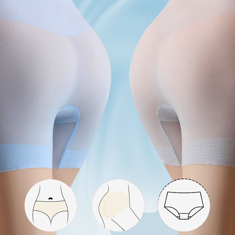 Gluschwein - Bauchkontrollhose aus Eisseide mit hoher Taille