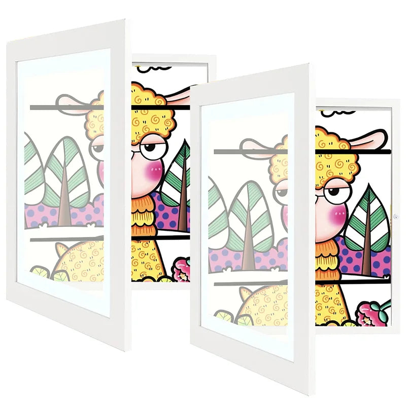 Gluschwein - Kunstfotorahmen für Kinder Weiß * 2 Stück