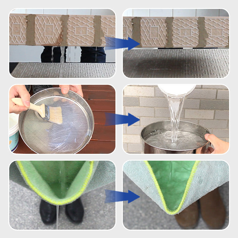 Ensemble de joints imperméables transparents en émulsion