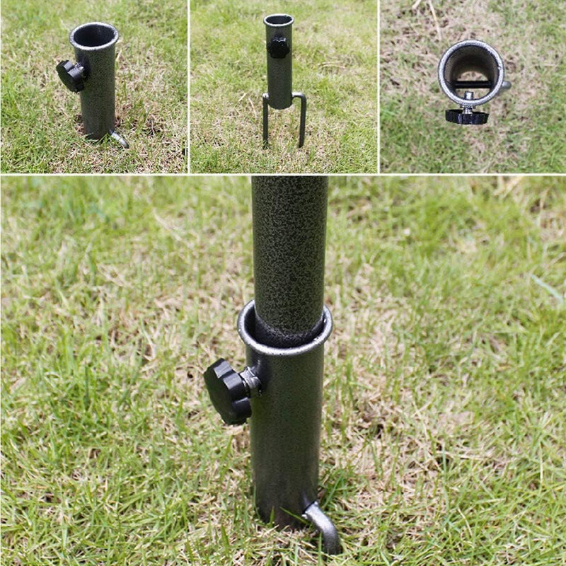 Gluschwein - Verstellbarer Schirmhalter mit Spiralbodenanker