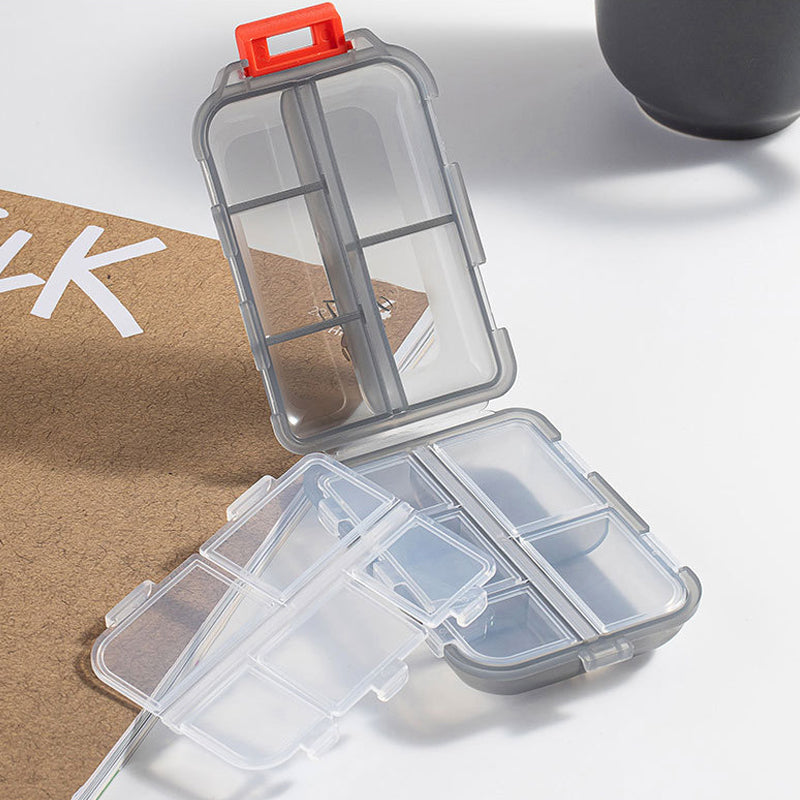 Gluschwein - Tragbarer Pillen-Organizer mit Etiketten