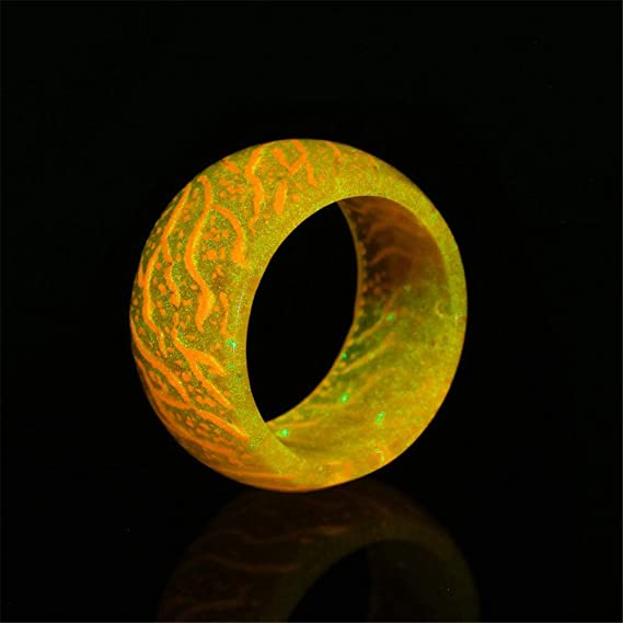 Gluschwein - Fashion Colorful Luminous Resin Fluorescent Glowing Ring