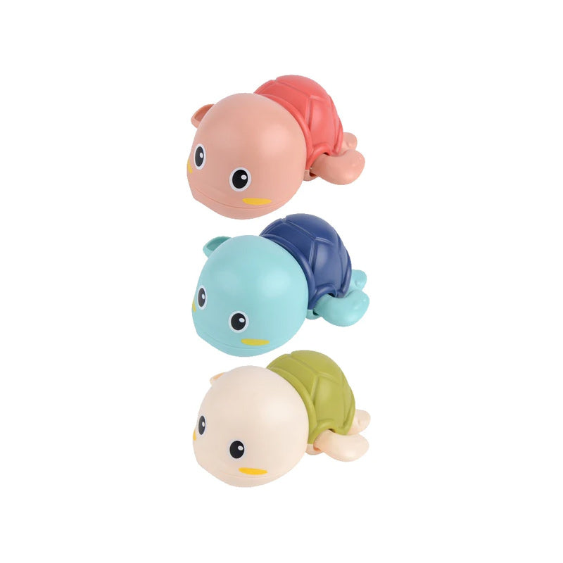 Gluschwein - Baby Dusche Uhrwerk Niedliches Tier schwimmender Frosch Schildkröte x 3