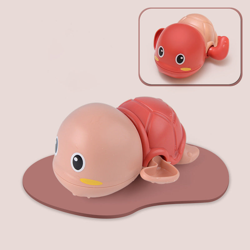 Gluschwein - Baby Dusche Uhrwerk Niedliches Tier schwimmender Frosch Schildkröte Rose
