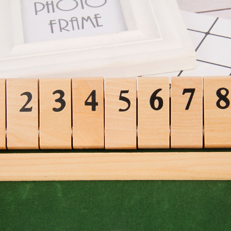 Shut The Box Game – Jeu de mathématiques amusant sur table pour adultes et enfants