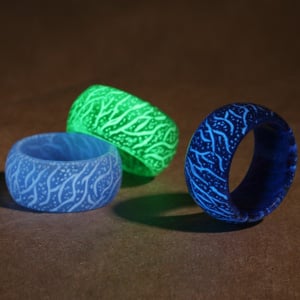 Gluschwein - Fashion Colorful Luminous Resin Fluorescent Glowing Ring
