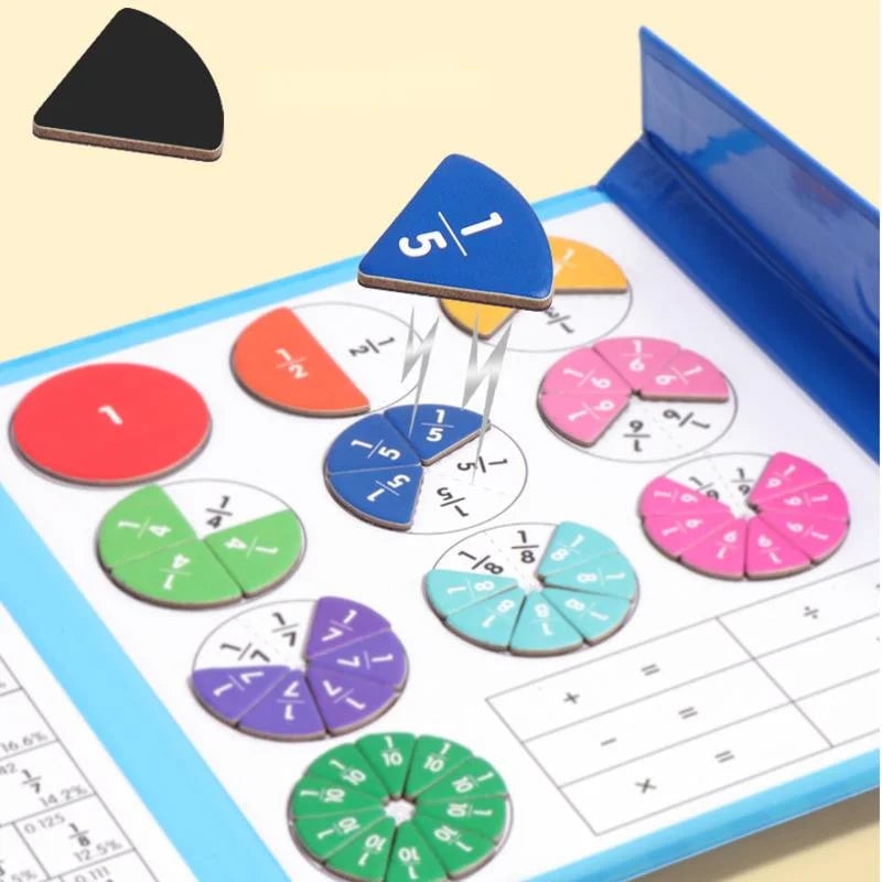 Gluschwein - Montessori Magnetisches Buch-Bruchteil-Puzzle für Kinder