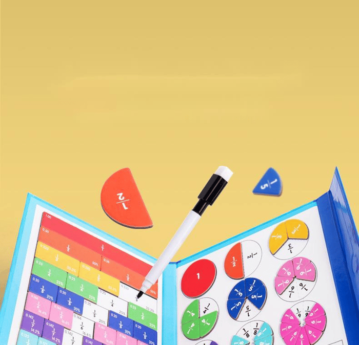 Gluschwein - Montessori Magnetisches Buch-Bruchteil-Puzzle für Kinder